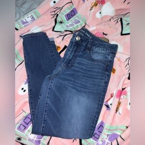 American Eagle Outfitters Women's Dark Blue Skinny Jeans